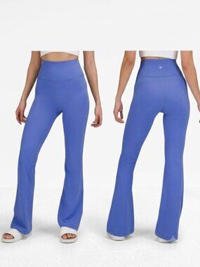 Lululemon Groove Super-High-Rise Flared Pant Nulu Wild Indigo Size 4